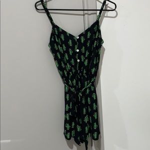 Cactus print romper